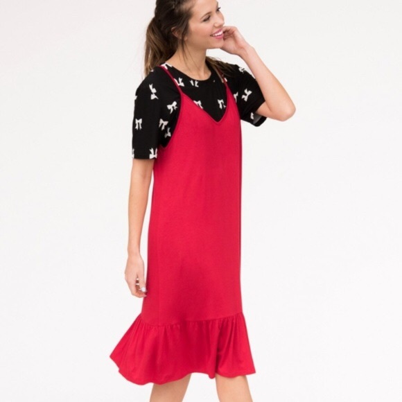 Agnes & Dora Dresses & Skirts - LAST CHANCE❤️🧡Red Slip Dress by Agnes & Dora XXL